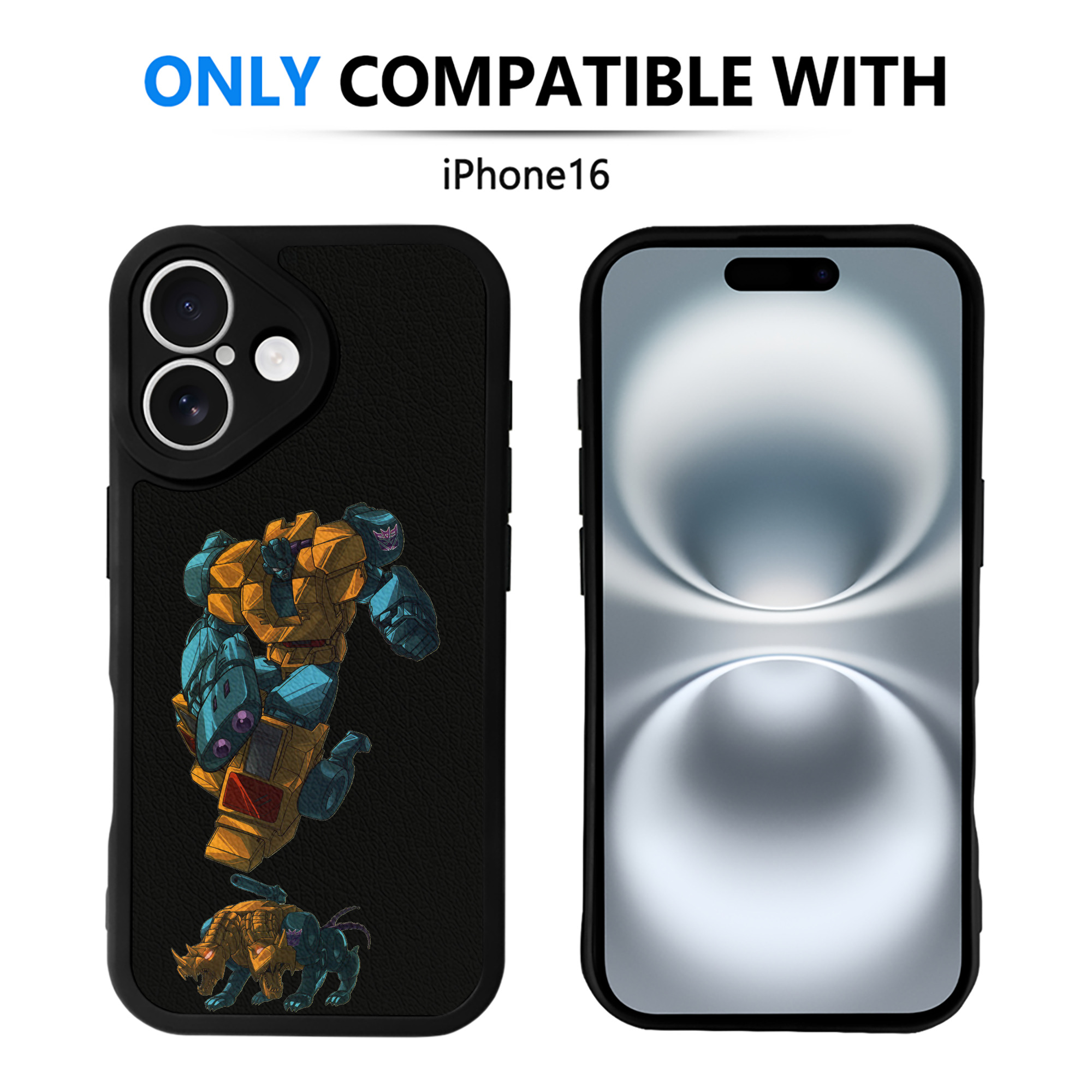 （画像用）  【iPhone 16シリーズ対応】シリコンスマホケース（レザー調） 材質：シリコン